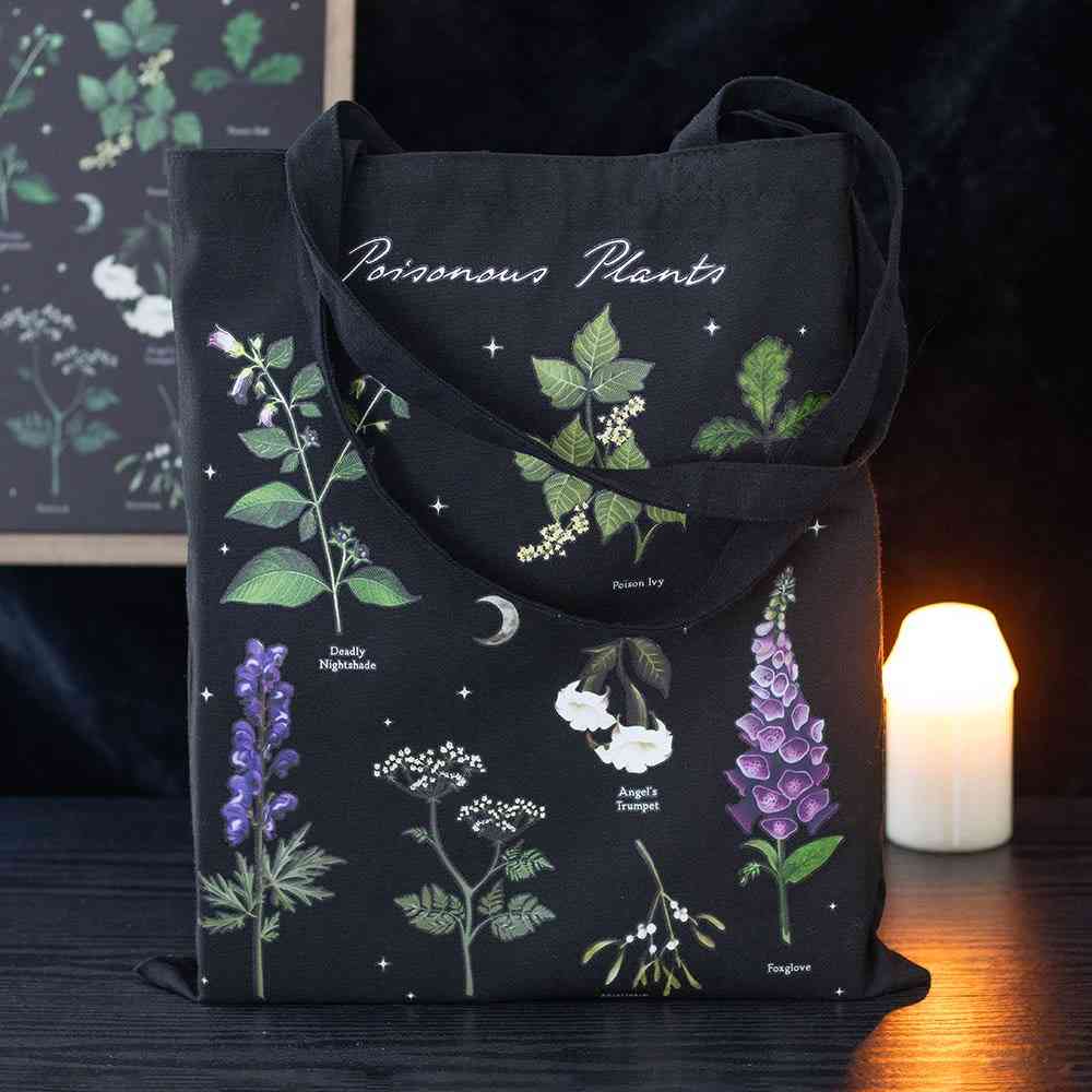 Something Different - Poisonous Plants Polycotton Tragetasche - Mehrfarben
